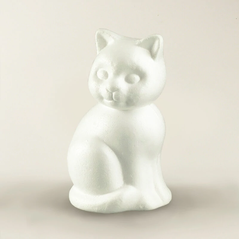 Polystyrénová figúrka, mačka - 24 cm