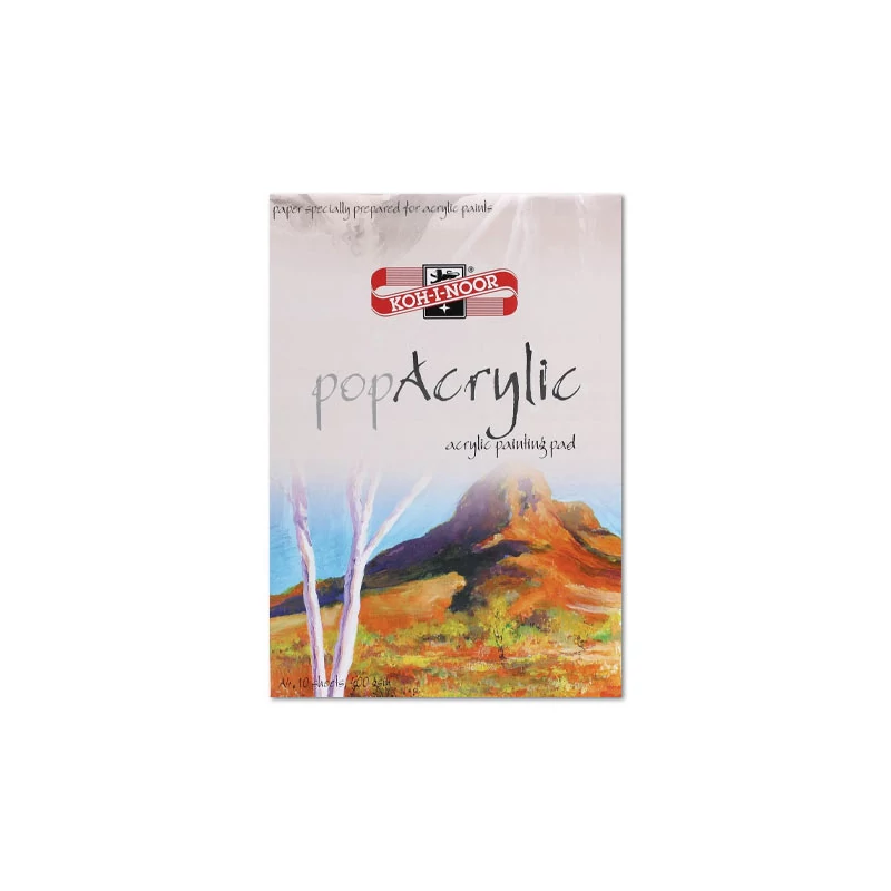 Akrylový maliarsky blok KOH-I-NOOR Pop Acrylic, 400 g, A4, KOH9920