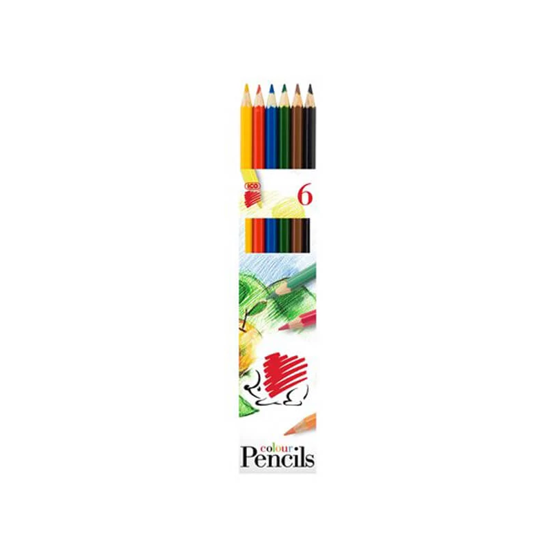 Sada farebných ceruziek KOH-I-NOOR Ježko, 6 ks