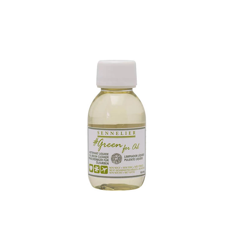 Sennelier Green for oil (ekologický) tekutý čistiaci prostriedok na štetce - 100 ml