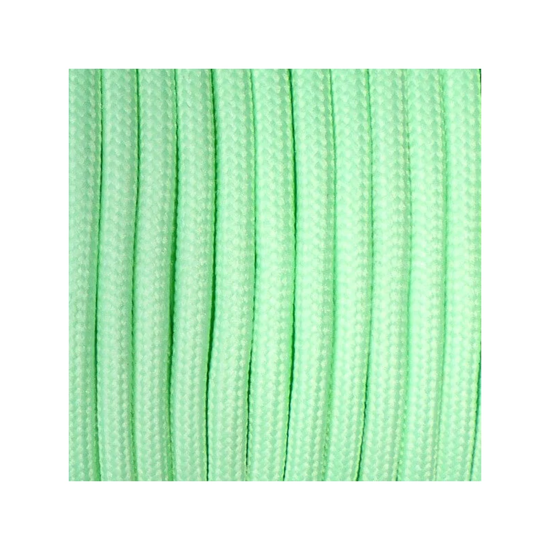 Paracord 550, v metroch, 4 mm - fosforeskujúci zelený