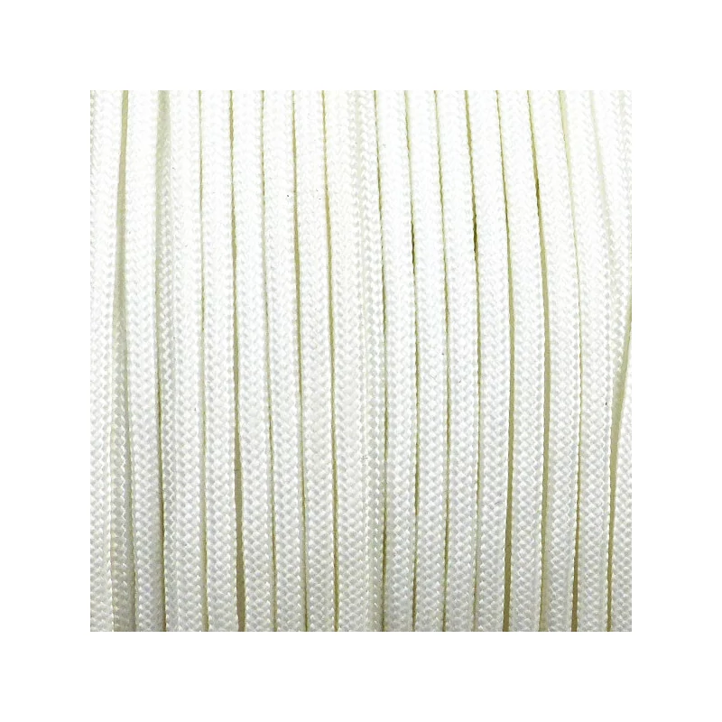 Paracord 350, v metroch, 3 mm, syntetický - biely