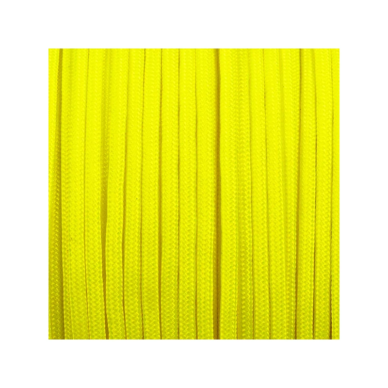 Paracord 350, v metroch, 3 mm, syntetický - fluórovo žltý