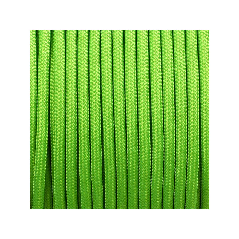 Paracord 350, v metroch, 3 mm, syntetický - fluórovo zelený