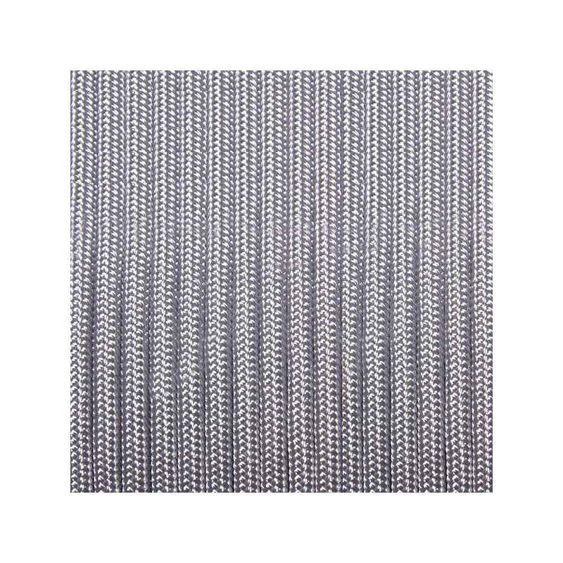 Paracord 350, v metroch, 3 mm - strieborný kov