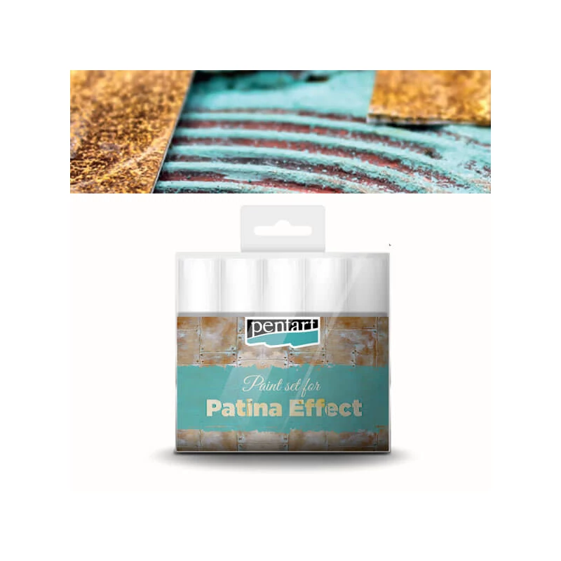 Sada farieb Pentart s efektom patiny, 5x20 ml
