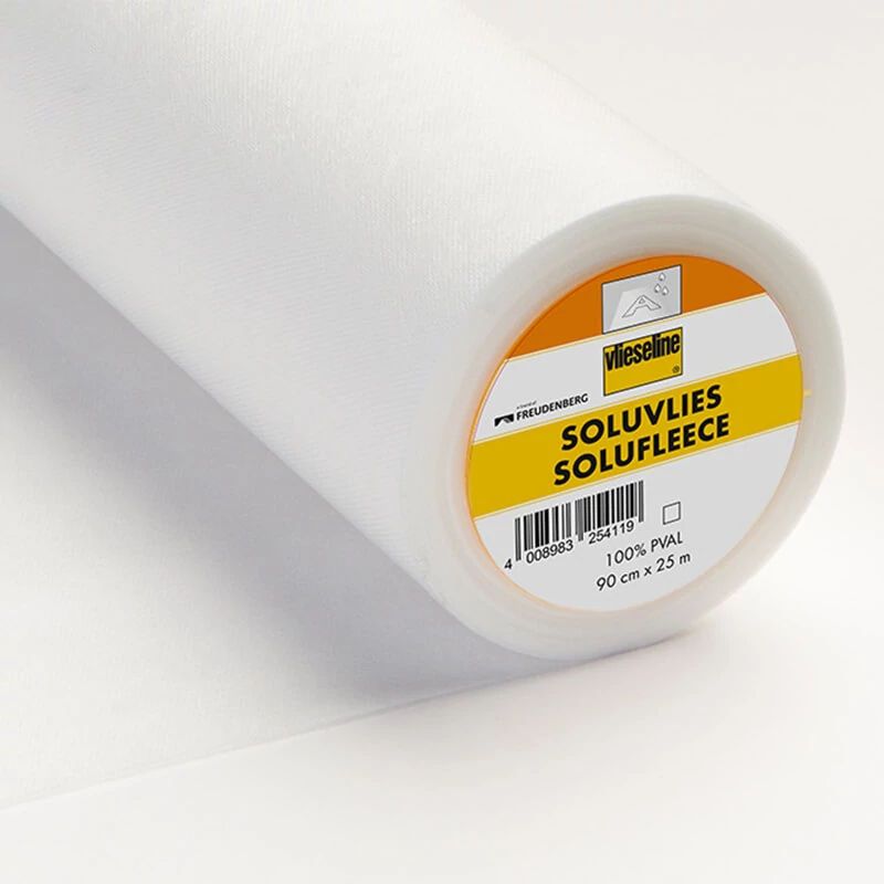 Vlieseline Soluvlies 321 53318690 - dočasný textilný spojovací materiál, rozpustný vo vode, šírka 90 cm