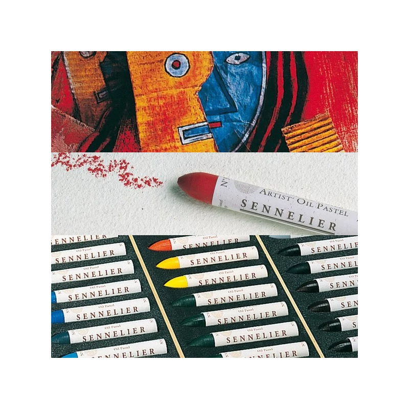 Olejový pastel Sennelier - 001, white
