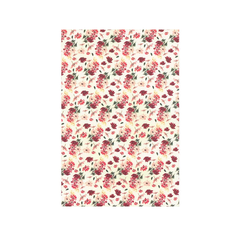 Papier na decoupage Tassotti - červené kvety