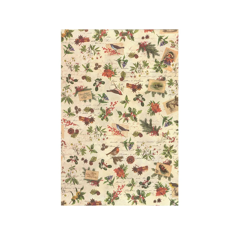 Papier na decoupage Tassotti - vianočné kvety