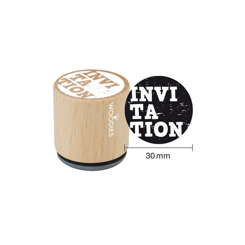 Pečiatka, Woodies, 3 cm - Invitation