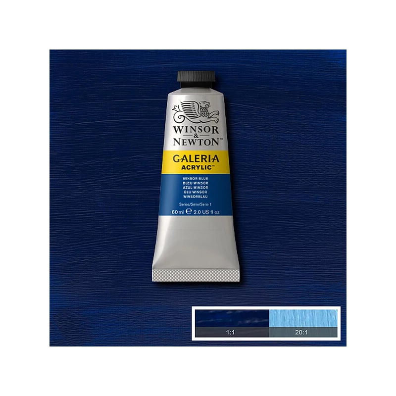 Akrylová farba Winsor&Newton Galeria, 60 ml - 706, winsor blue