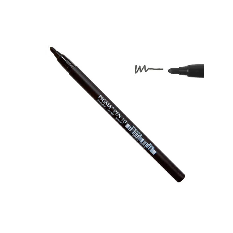 Popisovač Sakura Pigma Pen, 10 (0,7 mm) - čierny