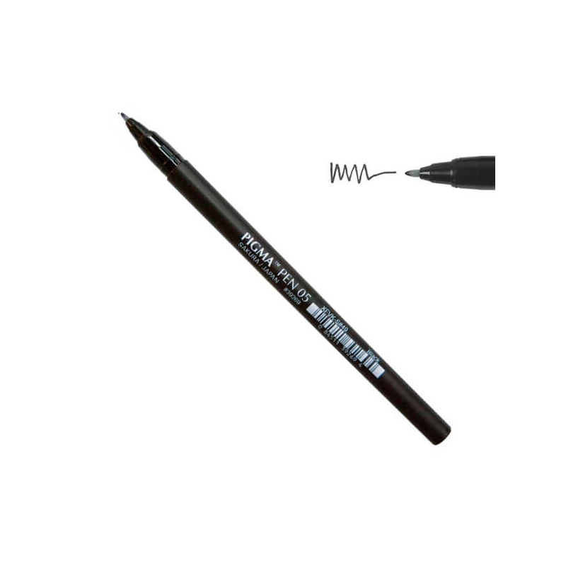 Popisovač Sakura Pigma Pen, 05 (0,3 mm) - čierny
