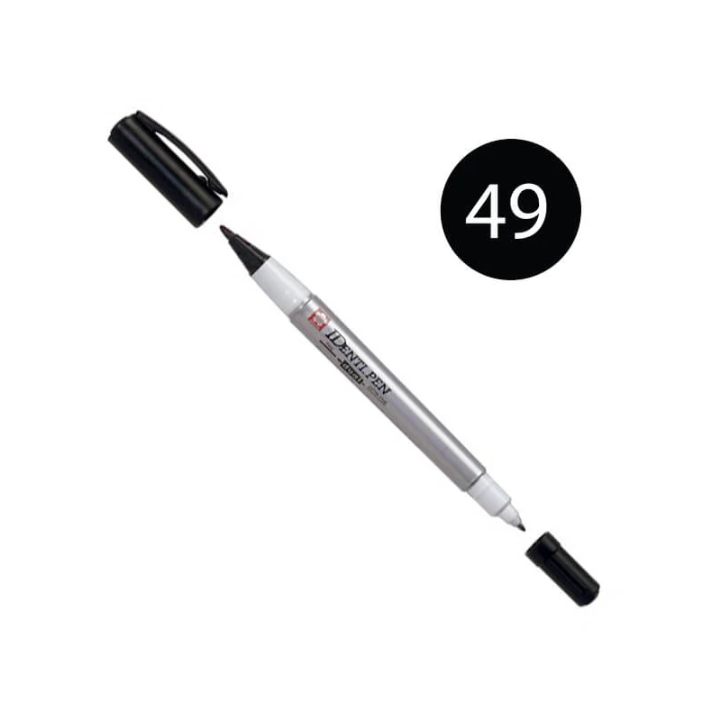 Obojstranný alkoholový popisovač Sakura IDenti Pen - black