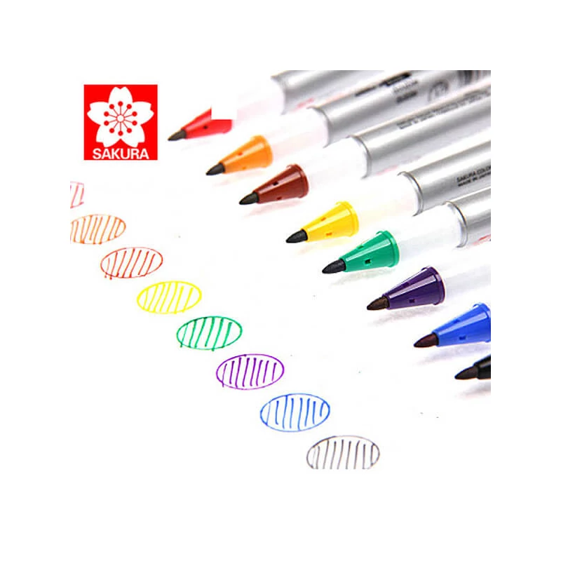 Obojstranný alkoholový popisovač Sakura IDenti Pen - black