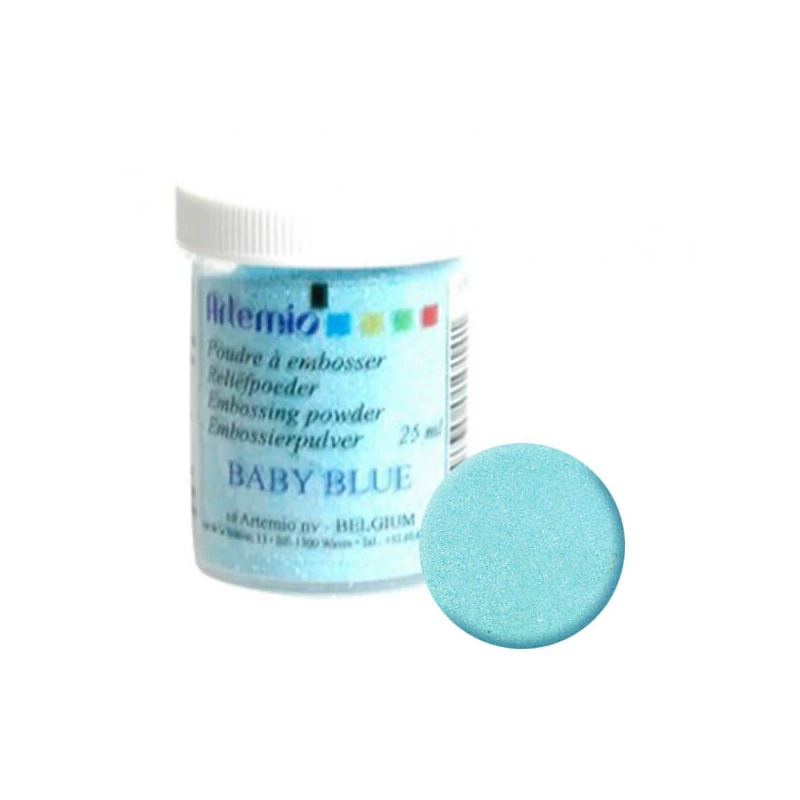 Prášok na embosovanie - baby blue