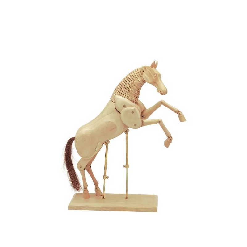 Figurína, kôň - 20 cm, prírodný