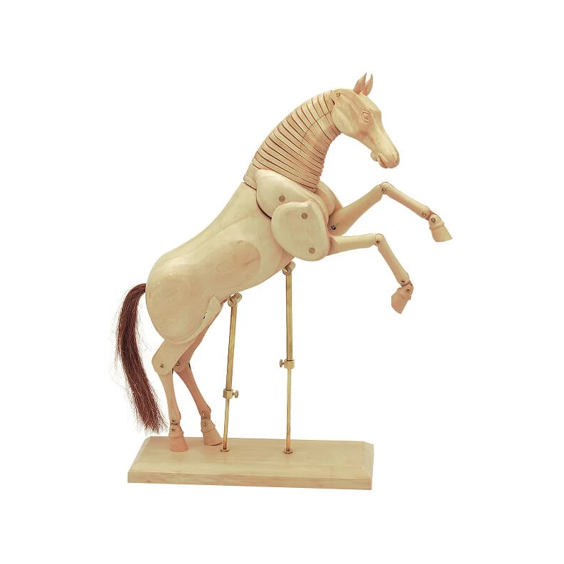 Figurína, kôň - 27 cm, prírodný
