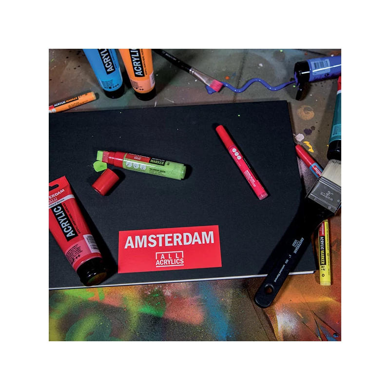 Akrylový popisovač Talens Amsterdam, M - 105, titanium white
