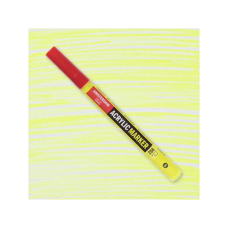 Talens Amsterdam akril filctoll, S, 256 - reflex yellow
