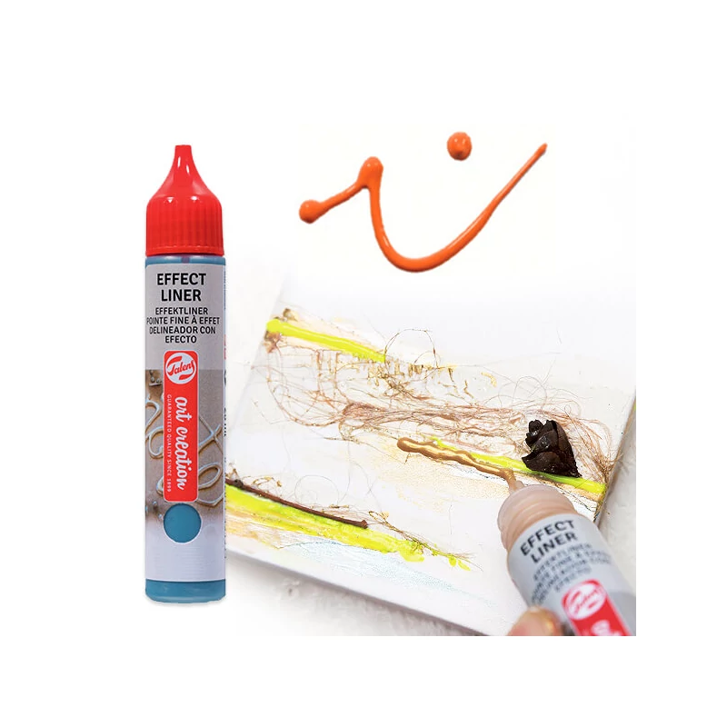 Art Creation Effect Liner, univerzálna farba s 3D efektom, 28 ml - 2502 Warm orange