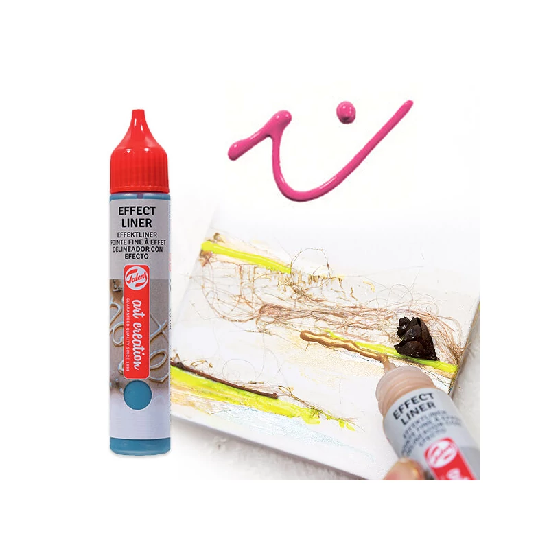 Art Creation Effect Liner, univerzálna farba s 3D efektom, 28 ml - 3501 Bold pink