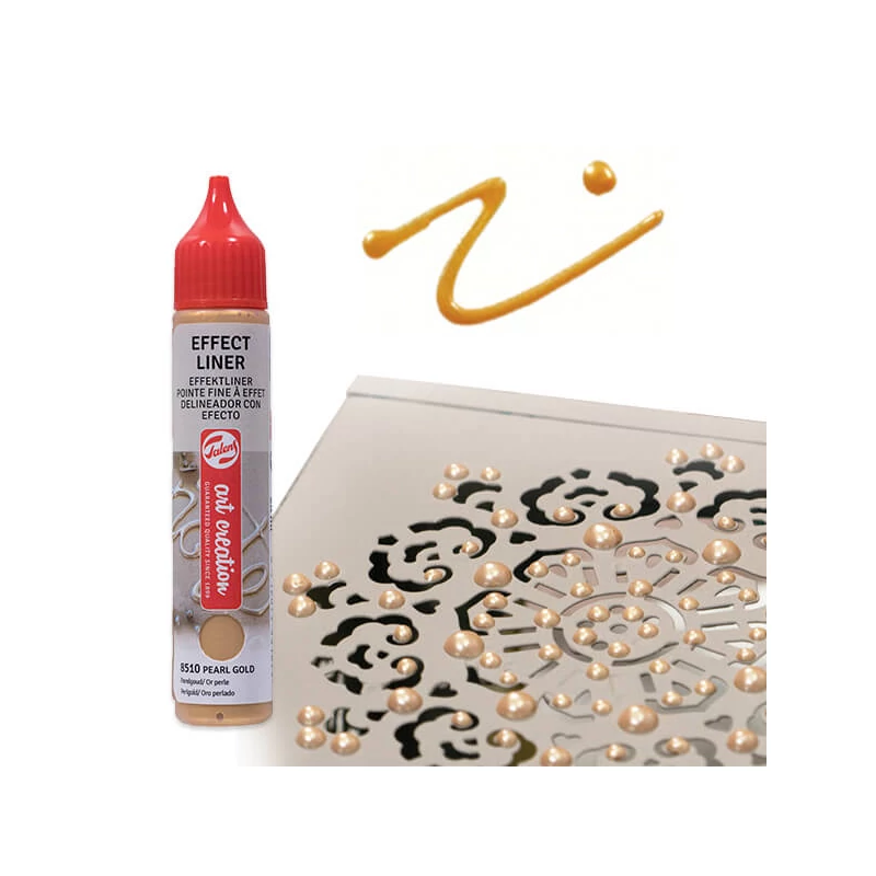 Art Creation Effect Liner, univerzálna farba s 3D efektom, 28 ml - 8502 Pearl yellow