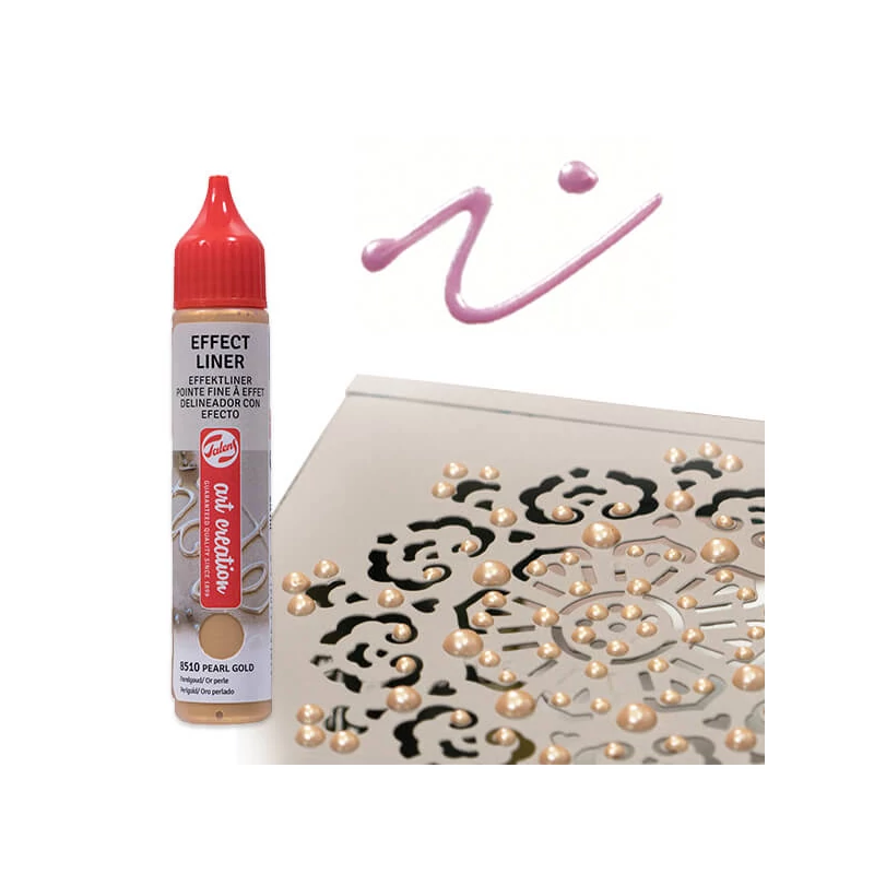 Art Creation Effect Liner, univerzálna farba s 3D efektom, 28 ml - 8506 Pearl pink