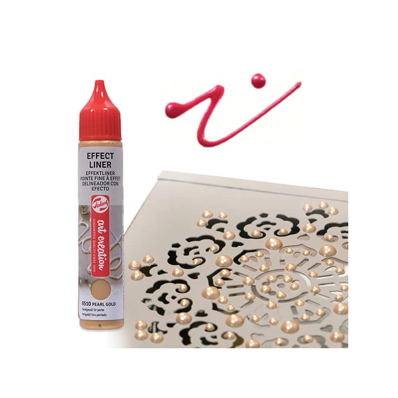Art Creation Effect Liner, univerzálna farba s 3D efektom, 28 ml - 8516 Pearl fuchsia