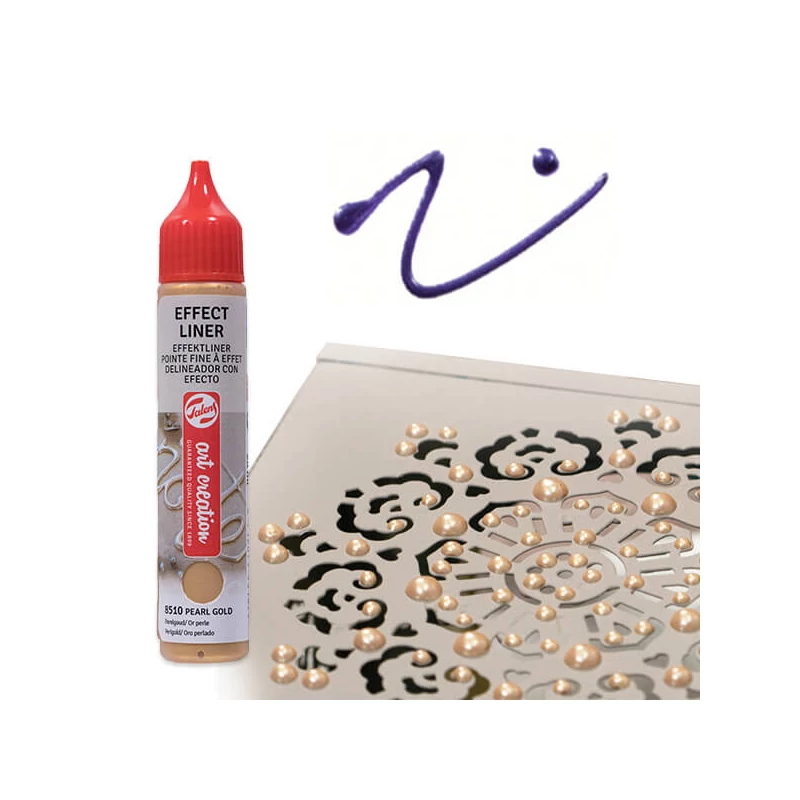 Art Creation Effect Liner, univerzálna farba s 3D efektom, 28 ml - 8517 Pearl purple