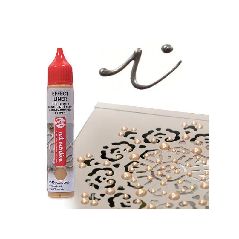 Art Creation Effect Liner, univerzálna farba s 3D efektom, 28 ml - 8527 Pearl grey