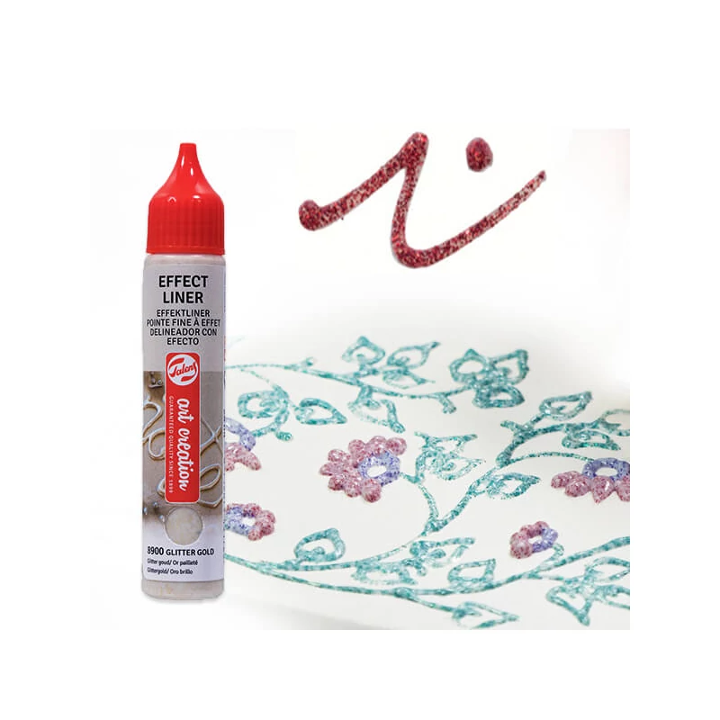 Art Creation Effect Liner, univerzális 3D festéktoll, 28 ml - 8952 Shimmer purple