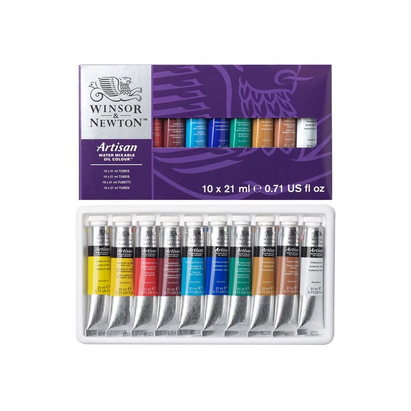 Sada olejových farieb na vodnej báze Winsor&Newton Artisan - 10x21 ml