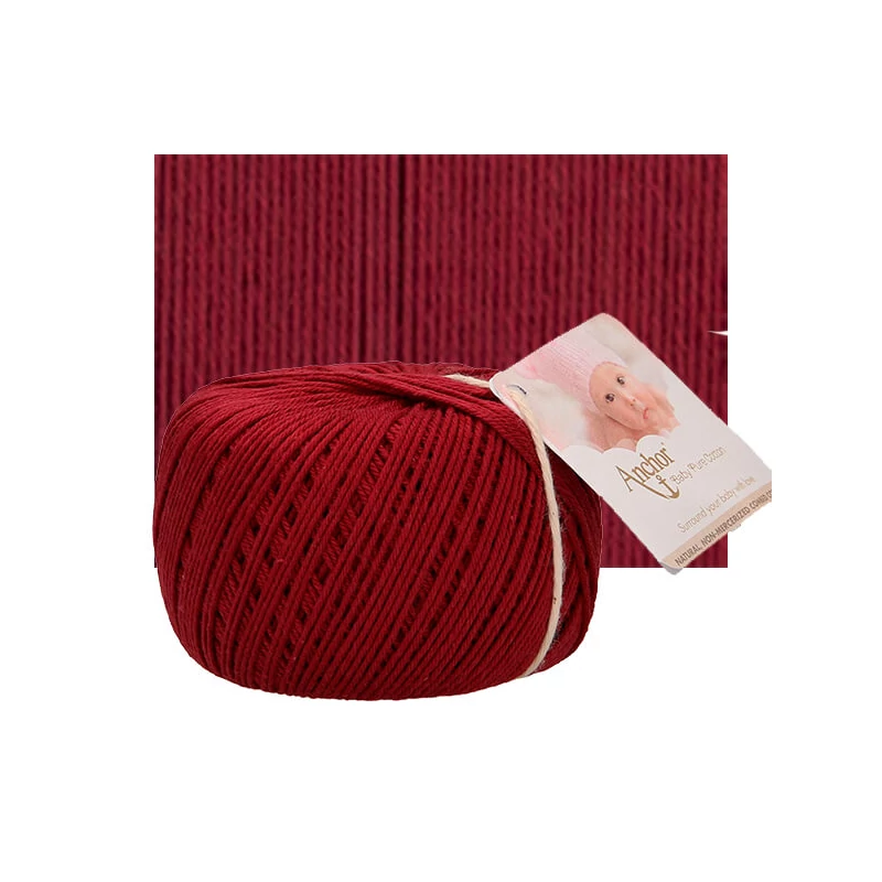 Háčkovacia priadza, Baby Pure Cotton, 50 g, 00425 čerešňa