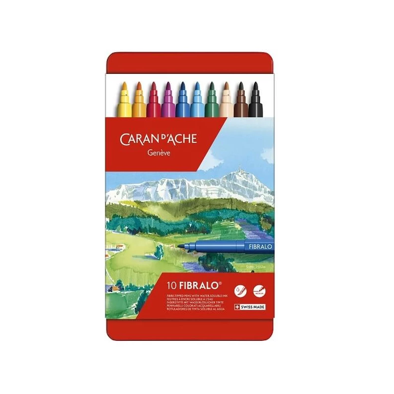 Sada popisovačov Caran d'Ache Fibralo - 10 ks