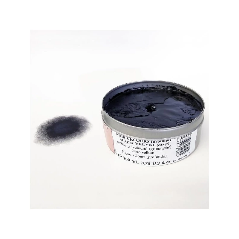 Litografická krieda Charbonnel, 200 ml - velvet black