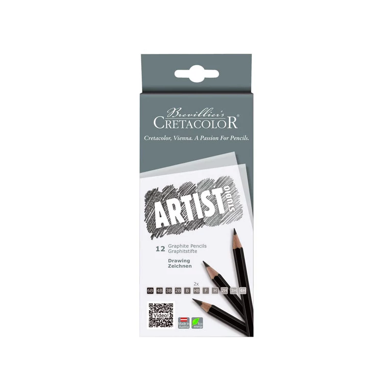 Súprava grafitových ceruziek Cretacolor Artist Studio, 12 ks