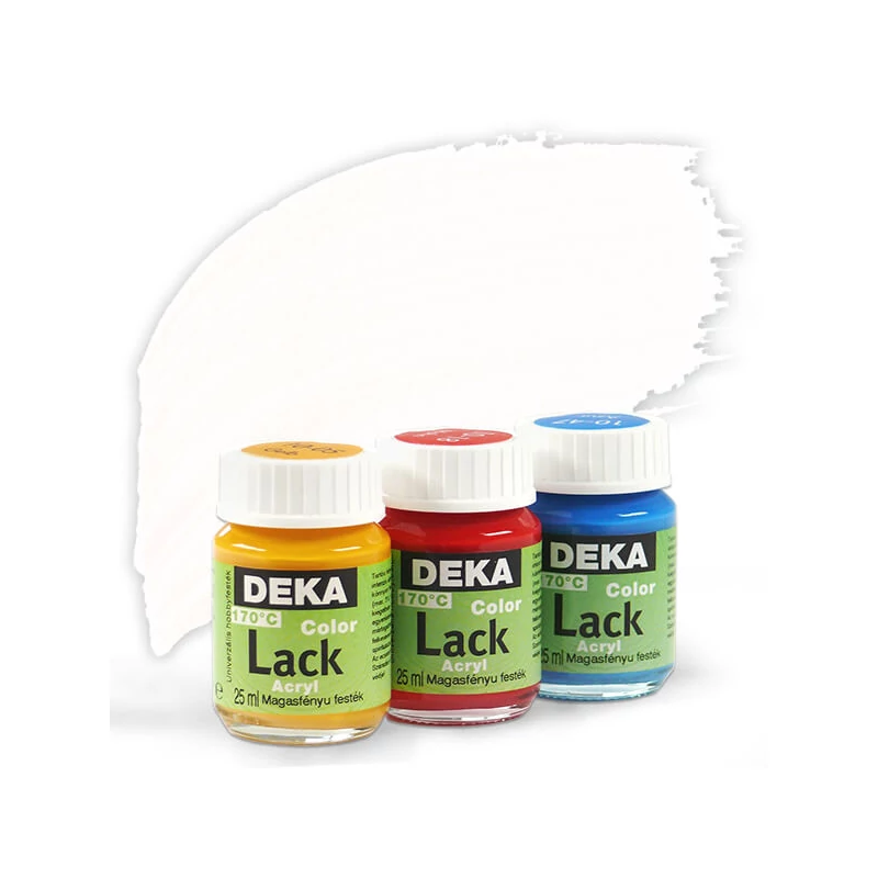Lesklá akrylová farba Deka Color Lack 25 ml - 92 biela