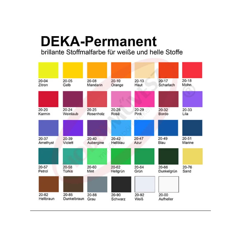 Farbivo na textil na svetlý materiál Deka Permanent - 18 maková červená