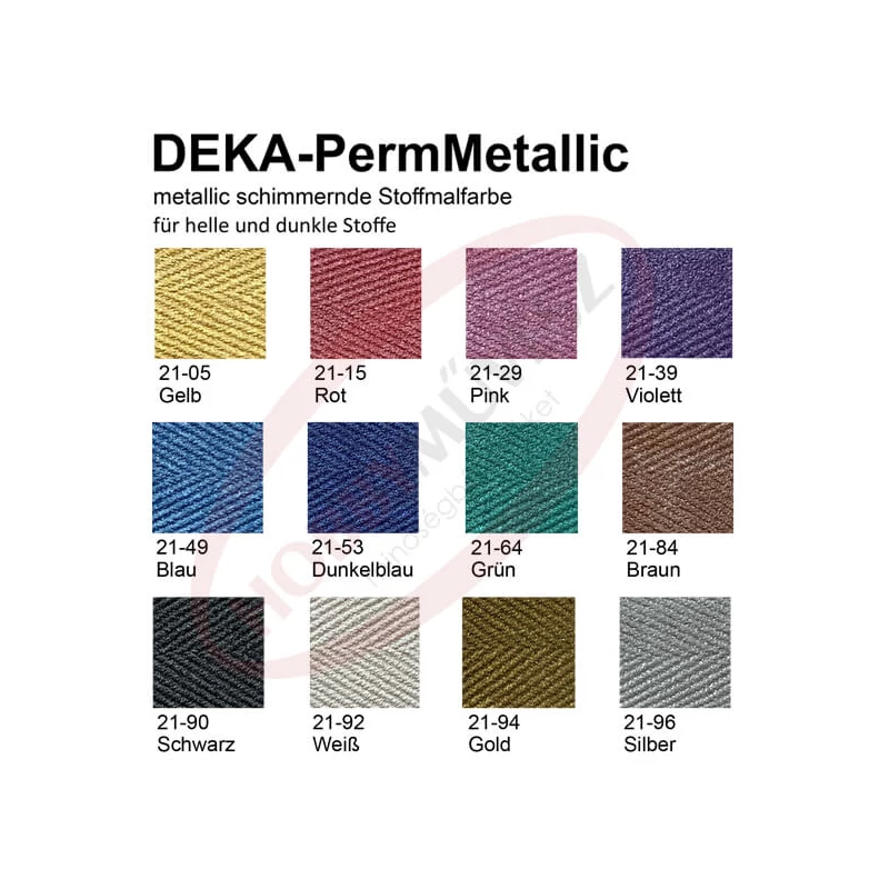 Deka Perm Metalická metalická farba na tkaniny 25 ml - 05 žltá