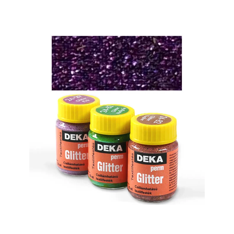 Trblietavá farba na textil Deka Perm Glitter 25 ml - 39 viola