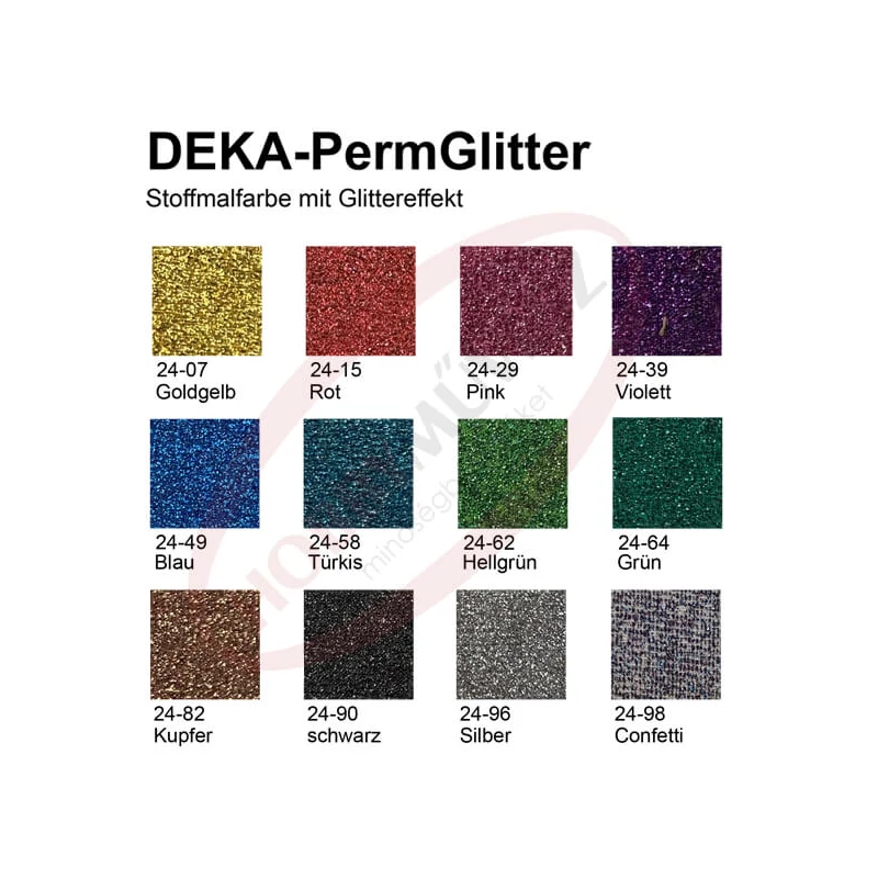 Trblietavá farba na textil Deka Perm Glitter 25 ml - 58 tyrkysová