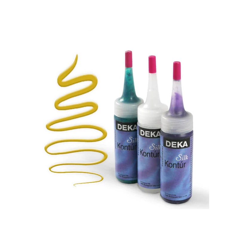 Kontúra na hodváb Deka Silk 30 ml - 94 zlatá