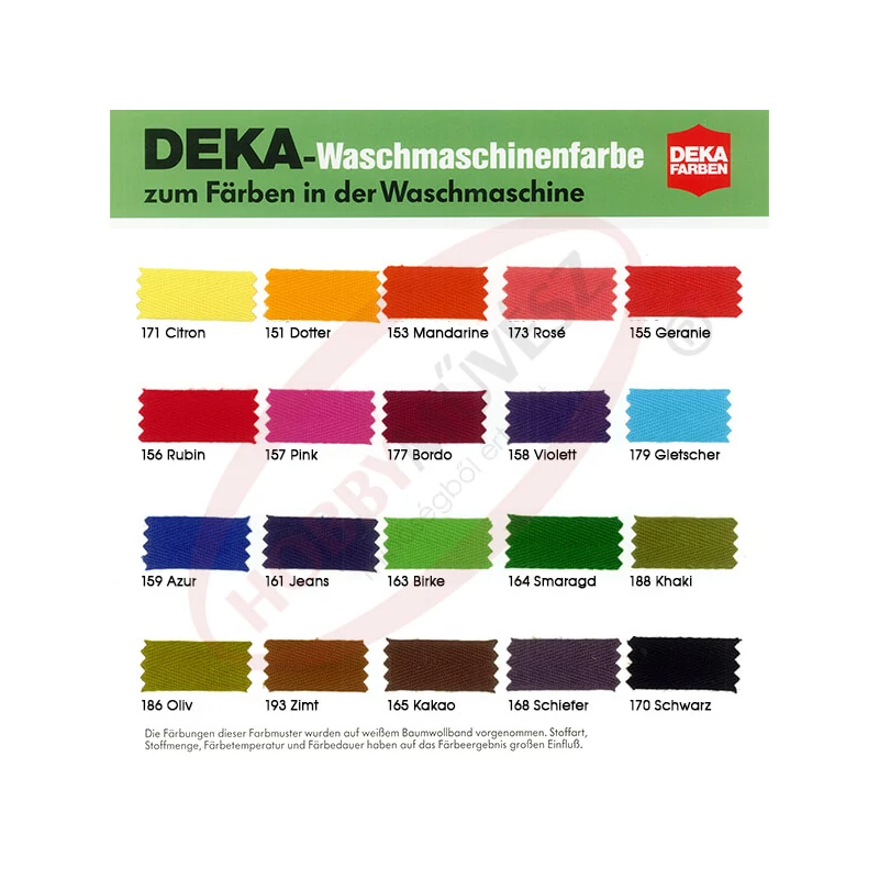 Farba na textil do práčky Deka - 63-163 brezová zelená