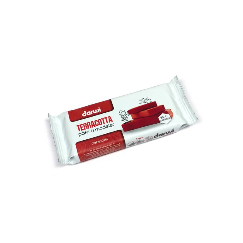 Plastelína schnúca na vzduchu Darwi Terracotta, 500 g - terakota