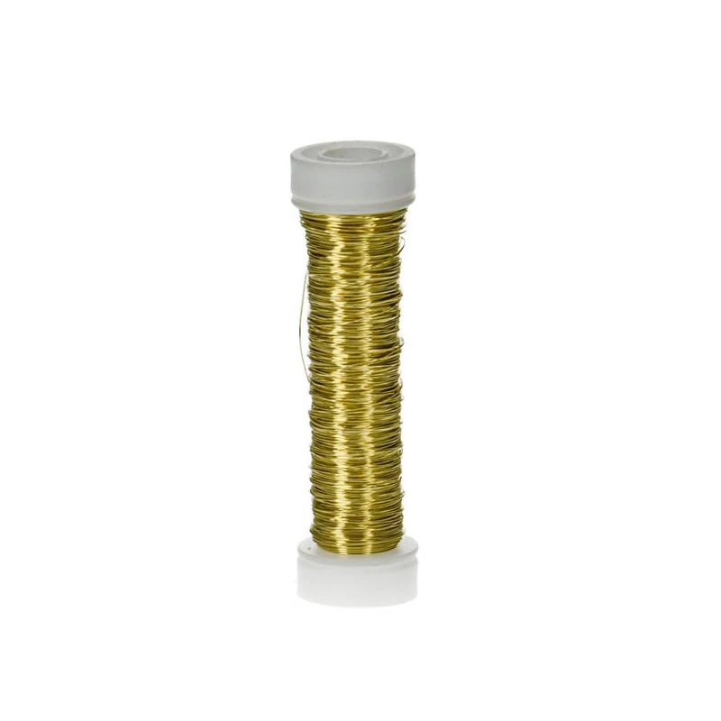 Šperkársky drôt, 0,18 mm, 25 m - metalický zlatý