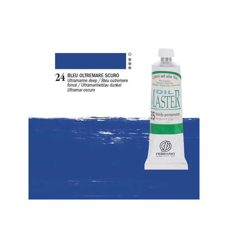 Olejová farba Ferrario Master, 60 ml - 24, ultramarine deep