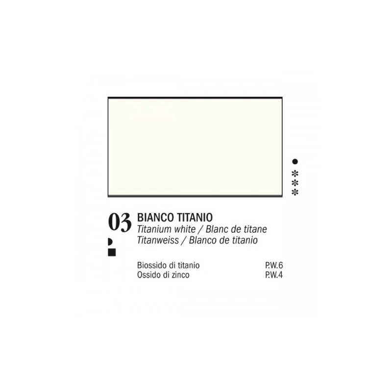 Olejová farba Ferrario Van Dyck, 60 ml - 03, titanium white
