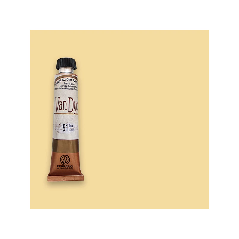 Olejová farba Ferrario Van Dyck, 20 ml - 07, naples yellow deep